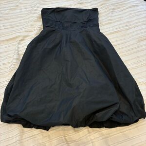 Zara Strapless Midnight Black Dress. EUC. Gorgeous dress that puffs at bottom